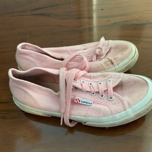 Pink superga sneakers